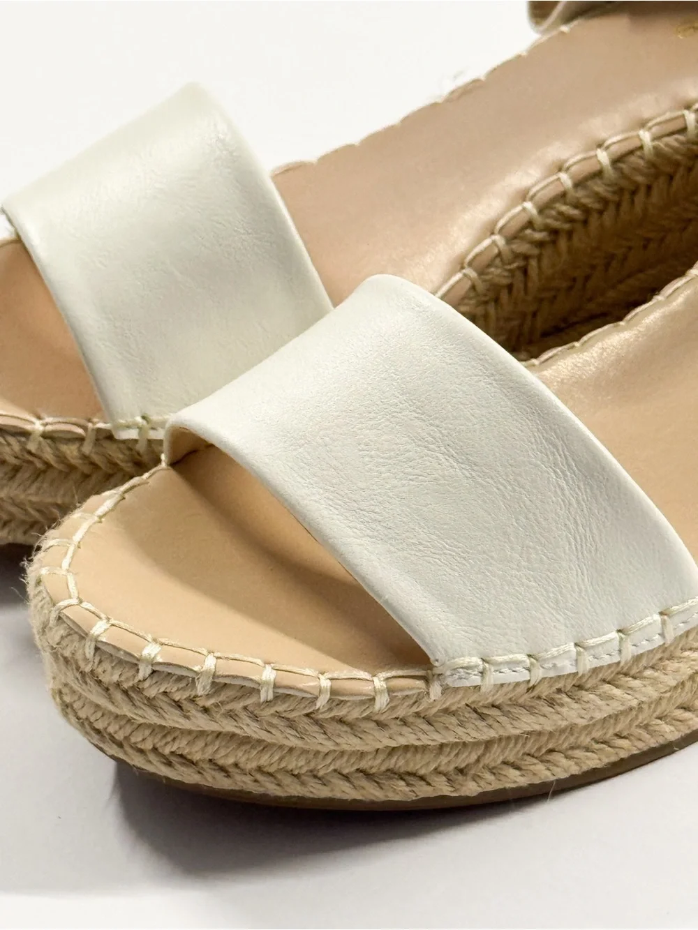 Dream Pairs Women's White Espadrille Ankle-Strap Sandals